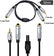 50cm Aux 3.5mm Male to Dual 6.35mm Female 1 to 2 Y Splitter Cable Stereo AV Adapters