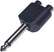 6.35mm 1/4 Inch Mono Male to Dual RCA Female Splitter Adapter 6.35 Mono to 2RCA AV Adapters