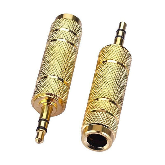 3.5mm Male to 6.35mm Stereo Female Converter AV Adapters