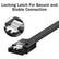 SATA Data Cable Adapter 6Gbps for HDD SSD PC Accessories
