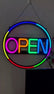 Round 55cm *55cm with Remote & Smart Phone Control 12V OPEN Neon Sign Ready-Made LED Signs