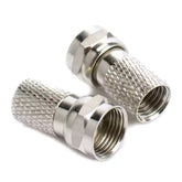 RG6 F-Type Twist-On Coaxial Cable Connector Adapter TV Accessories