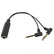 1/4 inch Splitter 6.35mm TRS Stereo Female to 90 Degree Dual 6.35mm Mono TS Male