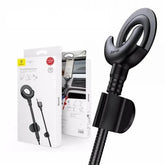 Baseus 3 in 1 O-Type Car Phone Mount Holder & Charging Cable For iPhone 2.1A Car Accessories