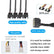 27cm SATA 15Pin to 2/3/4 Way 3 Pin/4 Pin For PC Fan PC Accessories