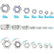 Stainless Steel 165pcs M3 M4 M5 M6 M8 M10 M12 M16 M20 Hex Nyloc Nut BZP KIT DIY & Home Tools