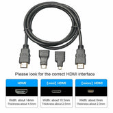 3 in 1 HD 1.5M HDMI to HDMI Cable +Micro HDMI Adapter+ Mini HDMI adapter HS53-2 AV Cables
