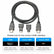3 in 1 HD 1.5M HDMI to HDMI Cable +Micro HDMI Adapter+ Mini HDMI adapter HS53-2 AV Cables