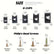 170Pcs U-Clip & Screw Assortment Kit 5 Size U-Style Clip-On Nut with Mounting DIY & Home Tools