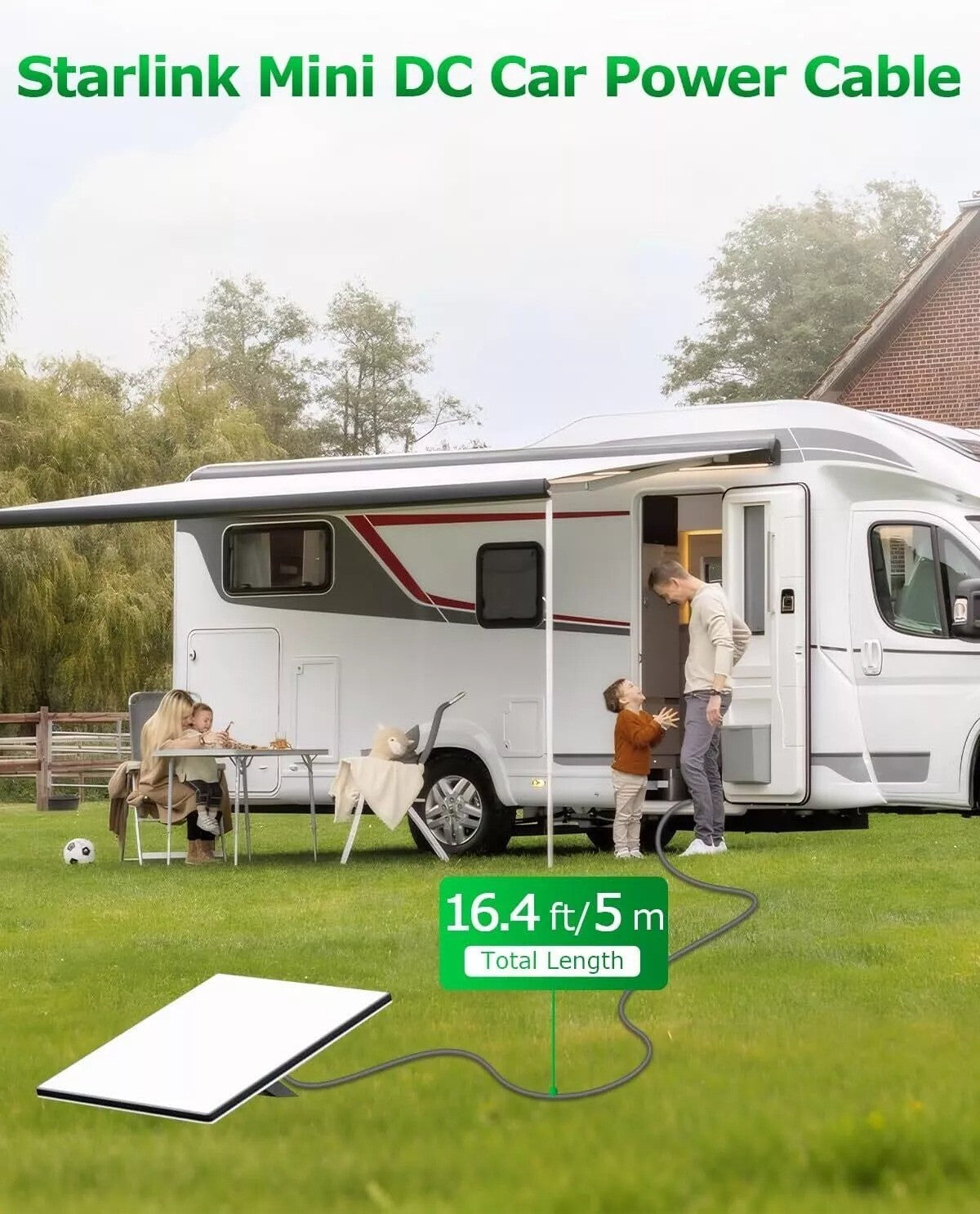 5m Starlink Mini 60W Car Charger Cable Car Accessories