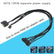 27cm SATA 15Pin to 2/3/4 Way 3 Pin/4 Pin For PC Fan PC Accessories