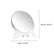 8" Round Cosmetic Makeup Double Sided Table Desk Mirror 2x Magnify Folding Zoom Home Essentials