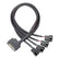 27cm SATA 15Pin to 2/3/4 Way 3 Pin/4 Pin For PC Fan PC Accessories