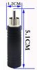RCA Male to 6.35mm Audio Mono Female AV Adapters