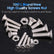 500PCS Bolts Nuts kit M3 M4 M5 Screw Sets Stainless Steel Sink Sunk Head Box Kit DIY & Home Tools