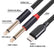 1m USB C Type C to Dual 6.35mm 1/4 inch mono Cable ES10 AV Cables