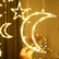 Solar Moon and Stars Party LED Curtain lights w/ Remote Outdoor Gear