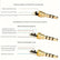 4 Pole 3 Pole Stereo 3.5mm AUX DIY Audio Adapter AV adapters