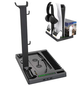 Vertical Cooling Fan Stand Dual Controller Charger Dock Station for PS5 Mobile Accessories
