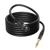 EverTech 6.35mm Stereo TRS Male to XLR Female Balanced Microphone Lead 0.5M to 10M AV Cables
