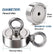 Double Sided Magnet Neodymium Strong Salvage Fishing Recovery Dual Way 75/94mm Outdoor Gear