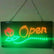 OPEN LED Neon Sign W/ Flower 48X25cm Ready-Made LED Signs