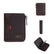 Men's Slim RFID Wallet Stylish Short Bifold Coin Purse with Zipper Colorblock Home Essentials