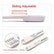 Adjustable Measuring Spoon Spoons with Scale Tool 2Pcs Set NS50-1 Home Essentials