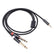 EVERTECH 3.5mm 1/8" TRS Stereo to Dual 6.35mm 1/4" TS Mono Y Splitter AV Cables