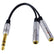 6.35mm 1/4 Inch TRS Stereo To Dual 1/4 Inch Female TRS Y Splitter AV Adapters
