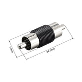 RCA Male to male Coupler Audio Connector Adapter M44 AV Adapters