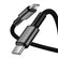Baseus 100W 1M Type-C to USB C Braided Fast Charging Data Cable YS31 Mobile Accessories