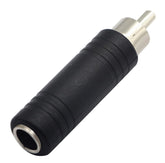 RCA Male to 6.35mm Audio Mono Female AV Adapters