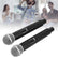 Dual Rechargeable Wireless Handheld Microphones Party Effects