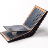 Men's PU Leather Wallet Coin Pocket Purse Wallet Multiple Card Slots Compact Home Essentials