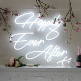 50cm X 42cm 12V Happily Ever After Ready-Made LED Signs