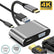 4K 4 In 1 USB C Type-C To HDMI VGA USB3.0 PD Video Adapter AV Adapters
