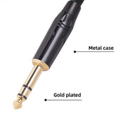EverTech Balanced 6.35mm TRS Male to Dual XLR Male Y Splitter Cable 1.5m 2m AV Cables
