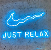 USB Powered JUST RELAX Ready-Made LED Signs