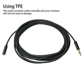 AUX Cable 3.5mm Stereo Male to Female Fabric Extension Cable AV CABLES