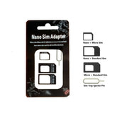 Nano Micro Standard Size SIM Card Adapter Mobile Accessories