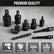 Impact Swivel Socket & Reducer 10PCS Set CR-MO Steel 1/4 3/8 1/2 Hex Kit W/Case DIY & Home Tools