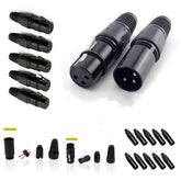 XLR Plug Cannon DIY Male Female Connector AV Adapters