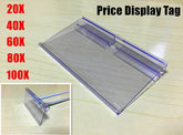 Tag Retail Shop sign label clear price sign card holder for slat wall hooks 8cm Business & Office Equipment