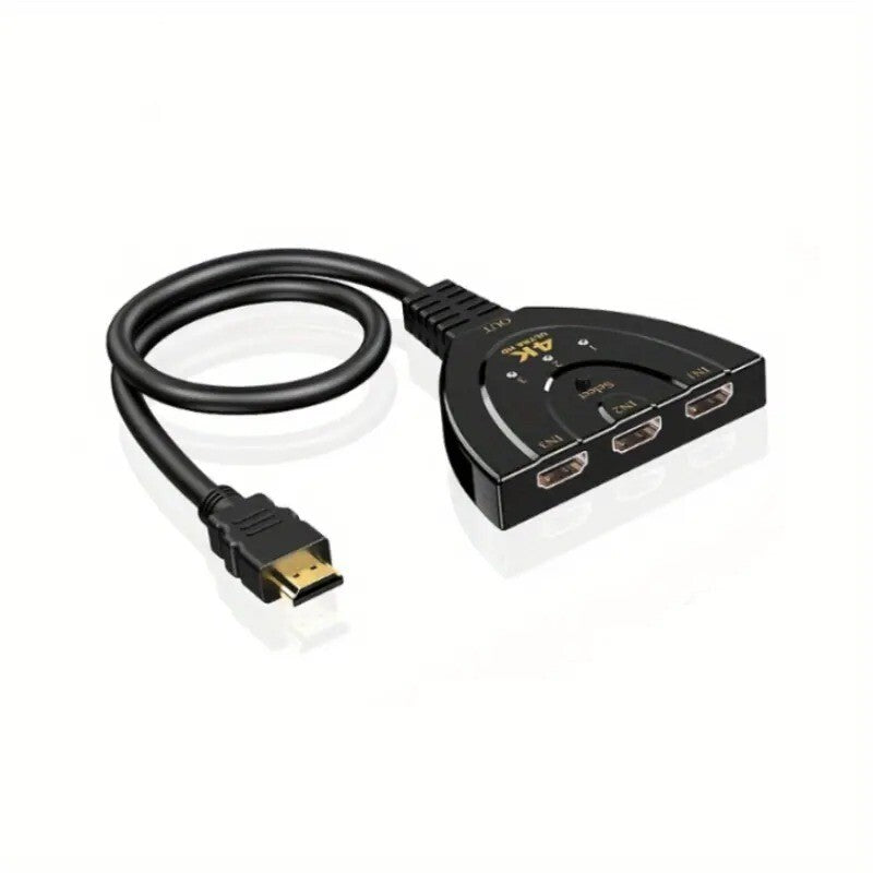 HDMI Splitter 3in1 Ultra HD 4k 1080 Adapter Converter Switch Multi Di 3 ...