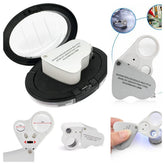 Magnifying Glass LED Double 30X 60X Jewelers Eye Loupe QS162 DIY & Home Tools