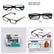 Readers Adjustable 0.5-2.5 Magnify Auto Focus Reading Glasses TS06 Home Essentials