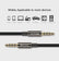 Yesido 4 Pole 3.5mm AUX Male to Male Cable Mobile Accessories