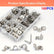 160PCS U-Shaped Stainless Steel Pipe Clamps Set - Cable Clamp W/ Screws Kit DIY & Home Tools
