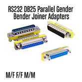 DB25 Male Female Adapters Parallel Port Gender Bender Joiner For Computer PC Accessories